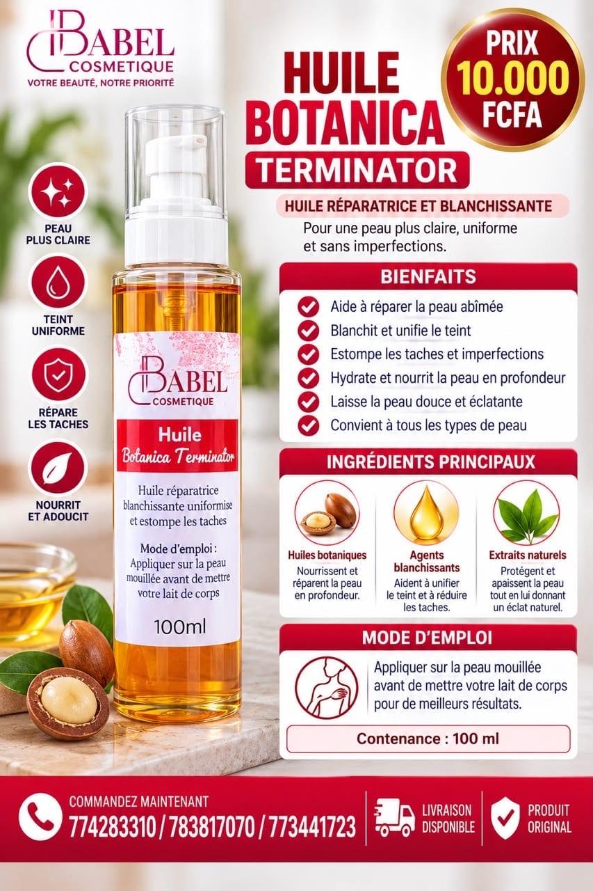 Huile botanica terminator – Babel Cosmétique