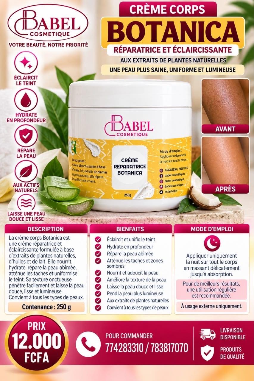 Crème corps Botanica pm – Babel Cosmétique