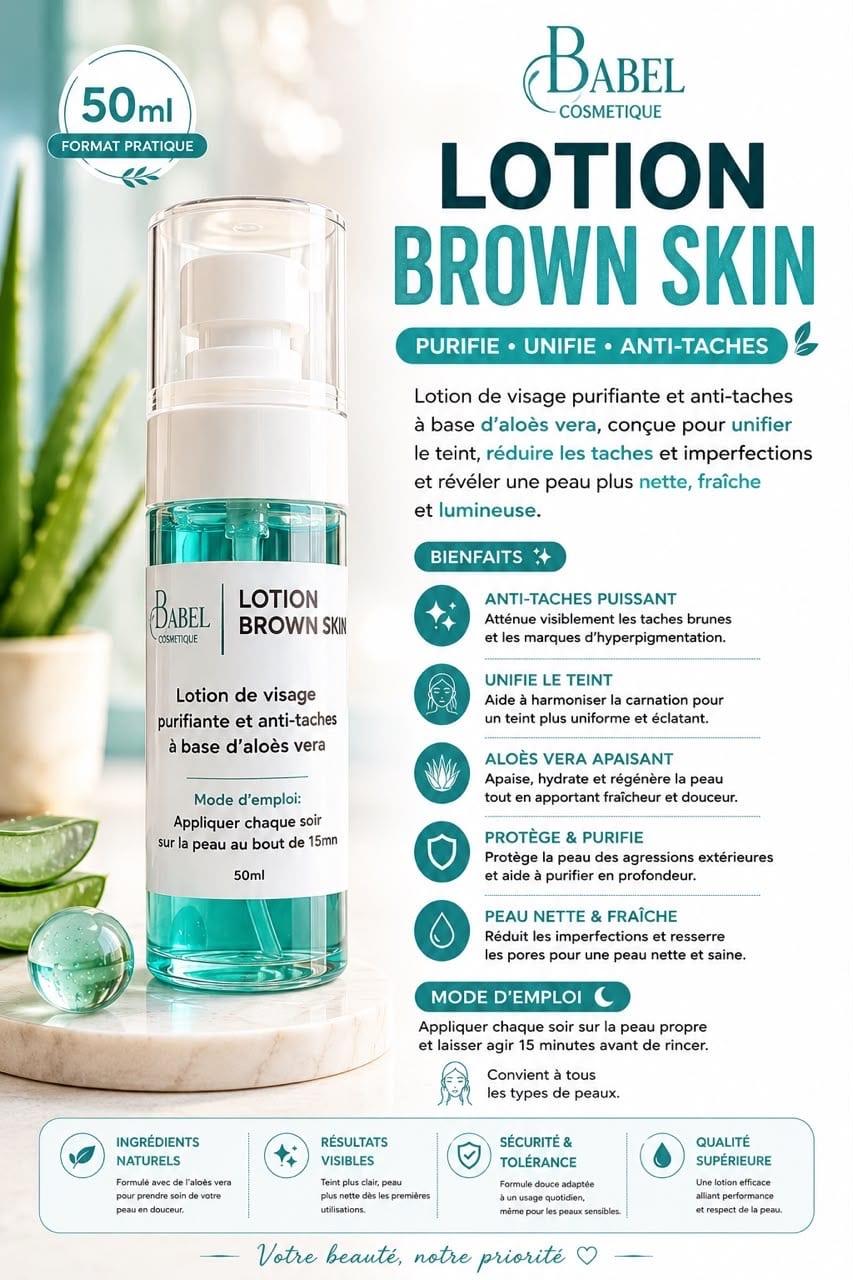 Lotion Brown Skin – Babel Cosmétique