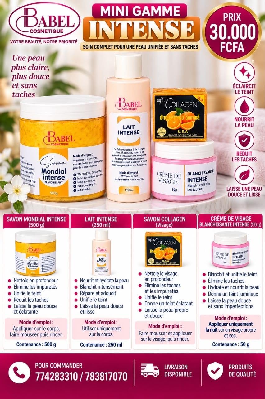Mini gamme intense – Babel Cosmétique