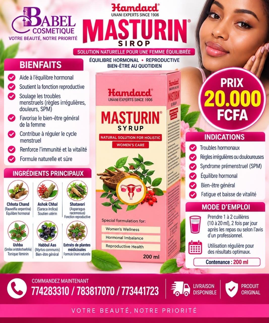 Sirop Masturin – Babel Cosmétique