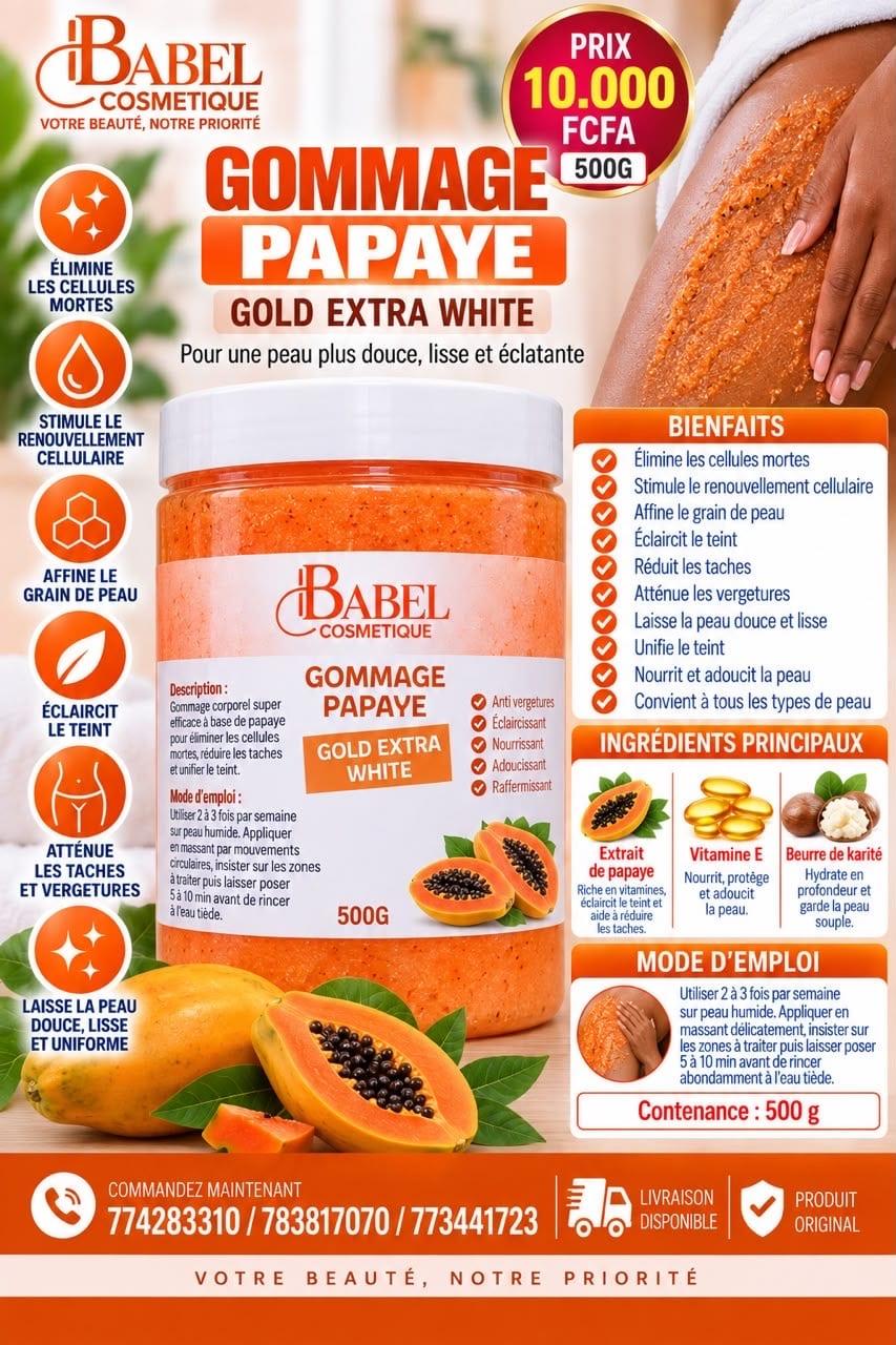 Gommage papaye GM – Babel Cosmétique