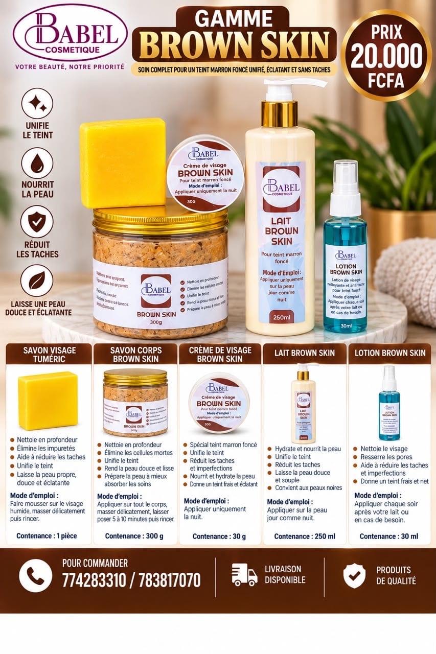 Mini Gamme Brown Skin – Babel Cosmétique