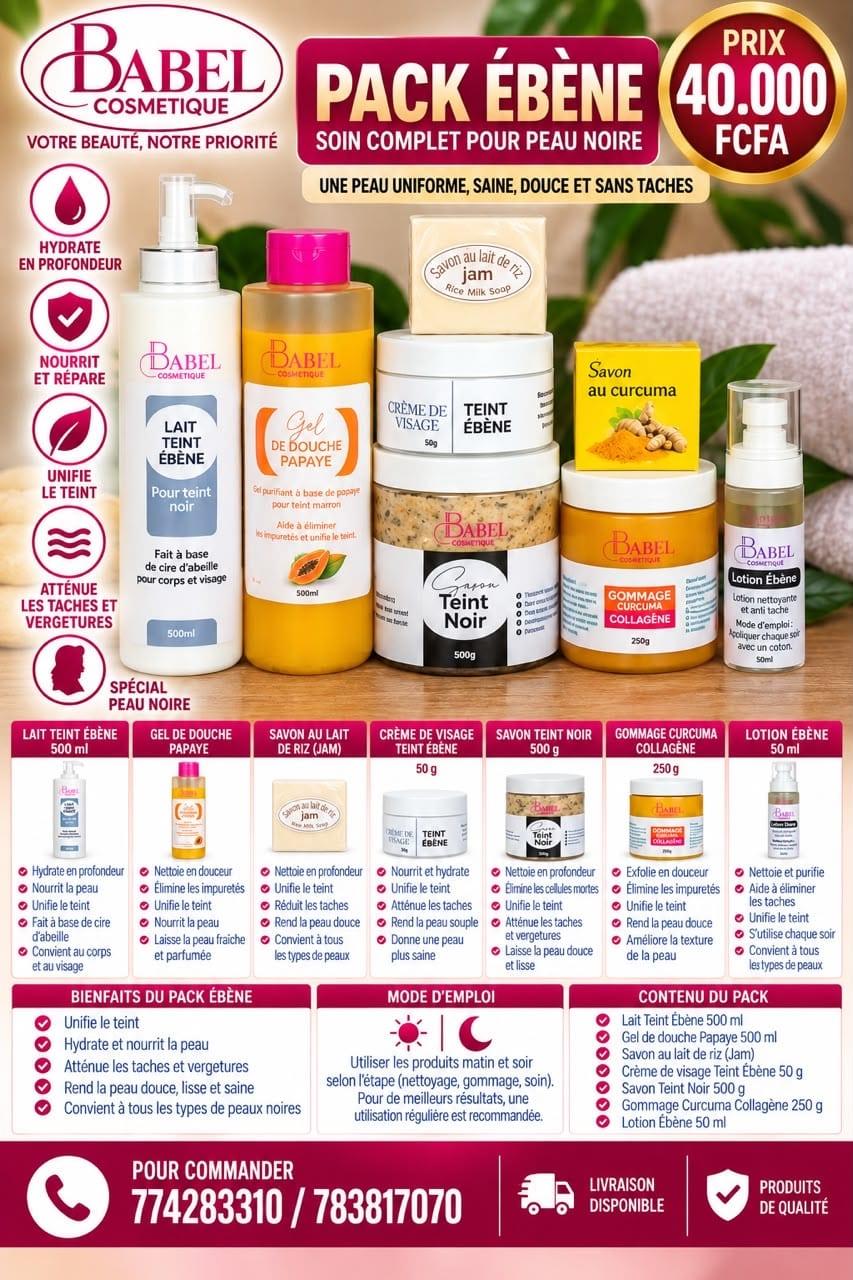 Pack Ébène – Babel Cosmétique