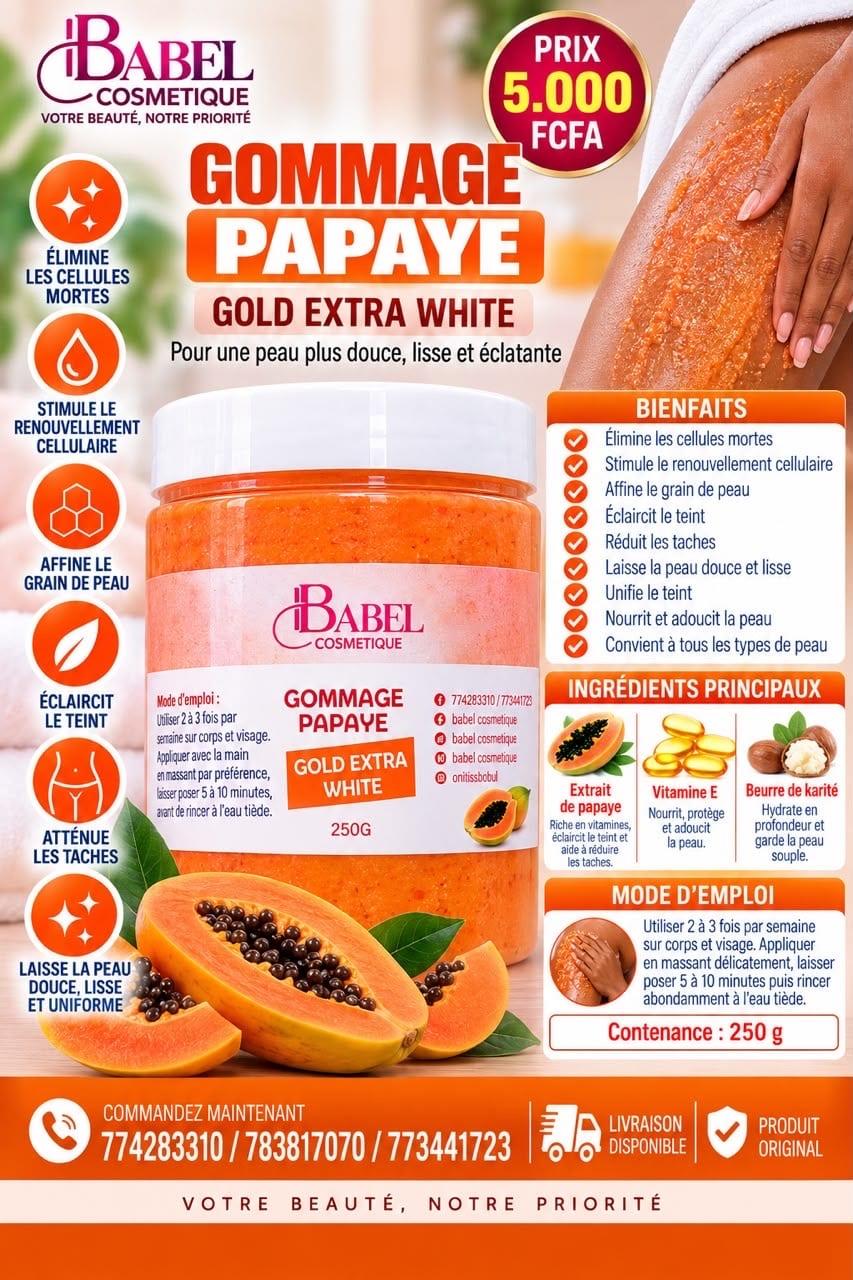 Gommage papaye PM – Babel Cosmétique