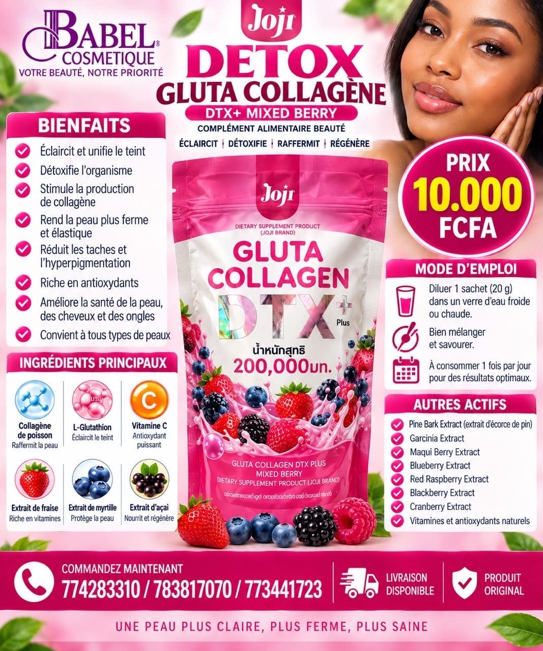 Gluta detox Collagène – Babel Cosmétique