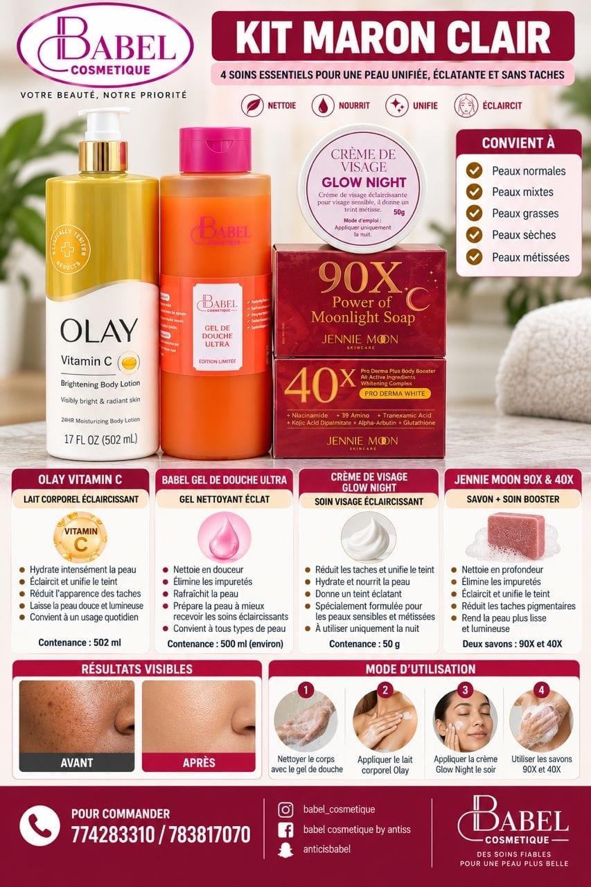 Kit teint Clair – Babel Cosmétique