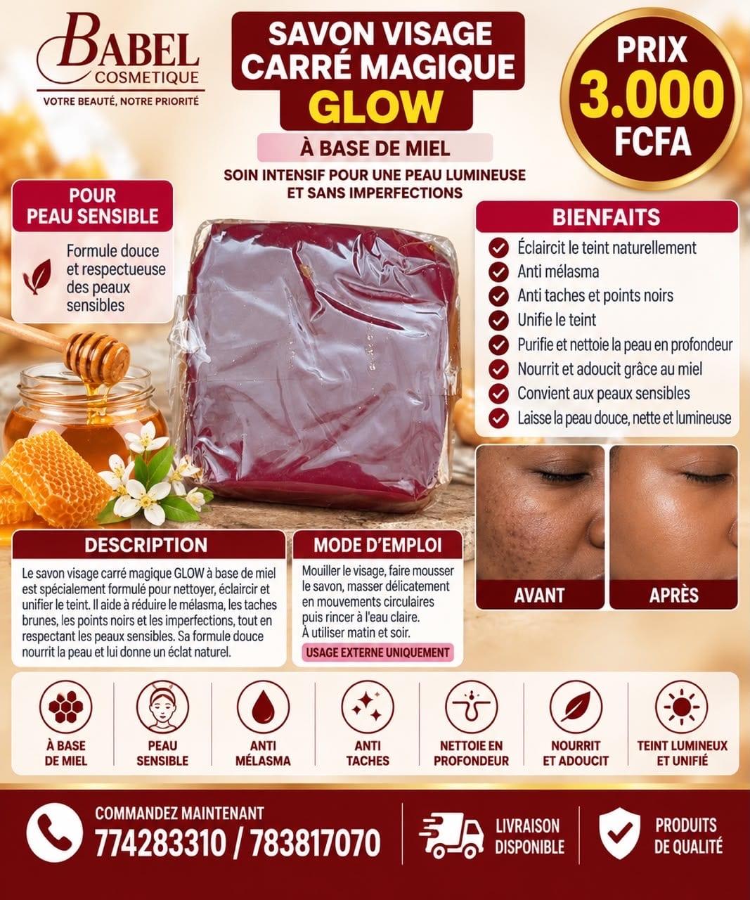 Savon visage magique glow – Babel Cosmétique